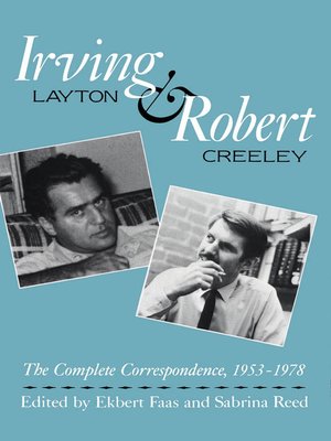 cover image of Irving Layton and Robert Creeley